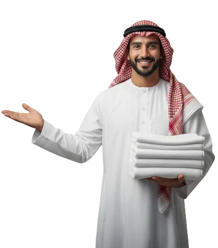 man-happy-with-cloth